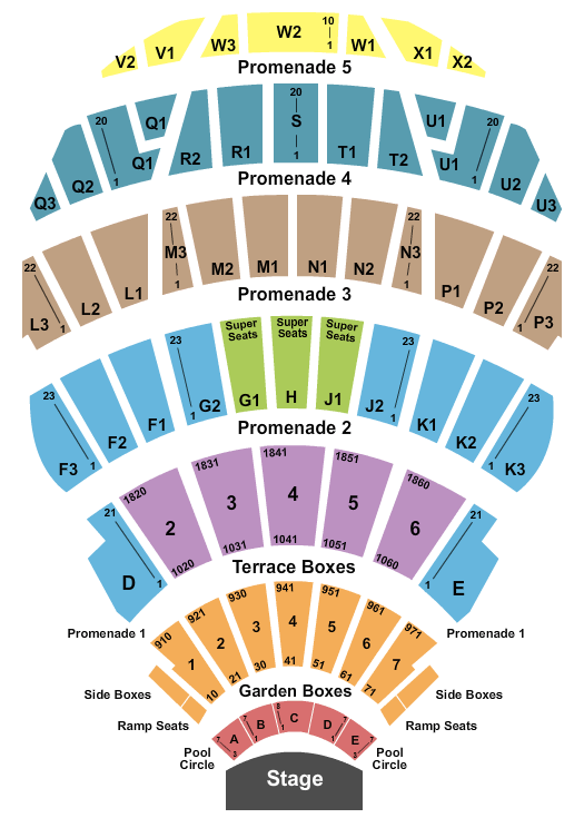 Hollywood Bowl Michael Bublé Seating Chart
